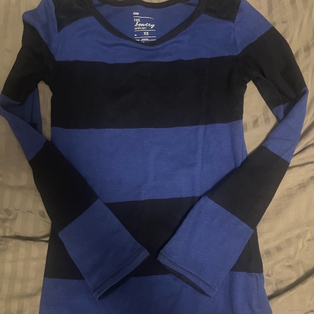 GAP Super Soft Blue and Black Shirt